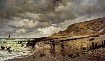 Claude Oscar Monet : The Point de la Heve at Low Tide